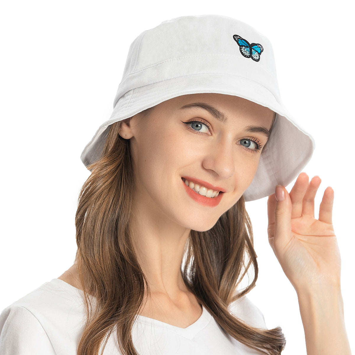 Embroidered Butterfly Bucket Hat – zlyc