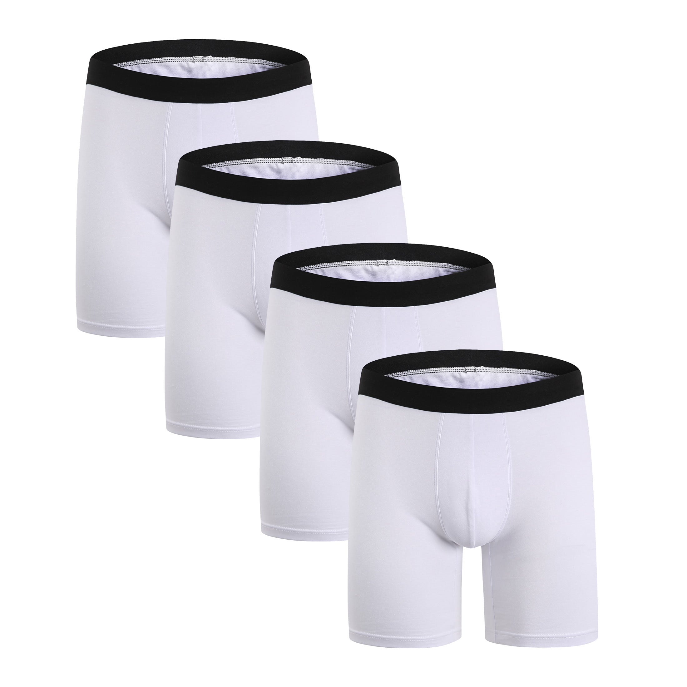 HKEJIAOI Long Leg Boxer Briefs for Men Men's Underwear Cotton