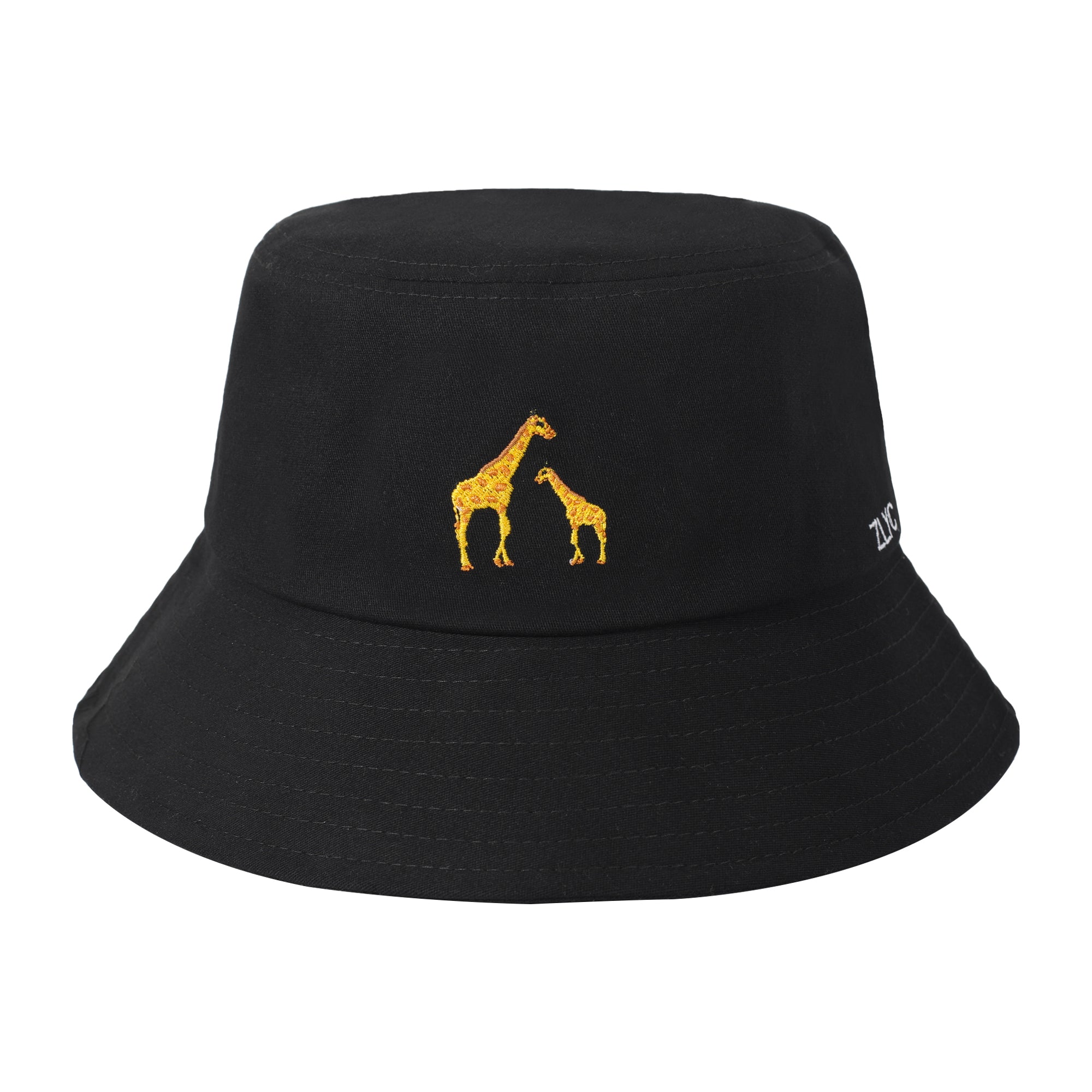 Embroidered Giraffe Bucket Hat
