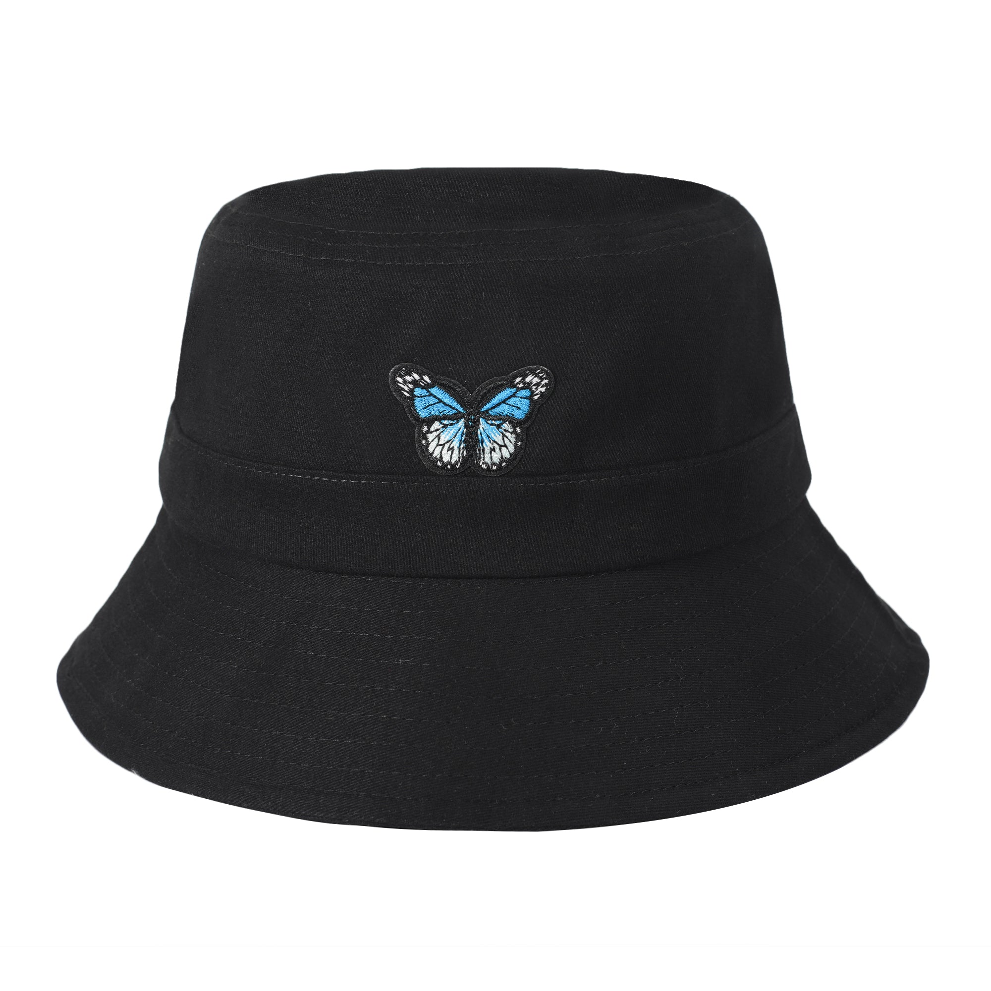 Buy capiteum Butterfly Embroidered Foldable Bucket hat for Women